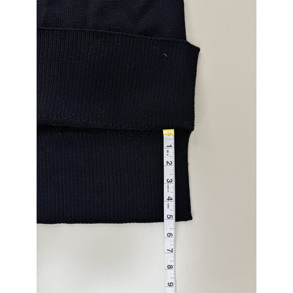 Aritzia Babaton 100% Merino Wool Tunic Sweater Vest M Black Sleeveless Essential - Picture 7 of 14